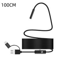 3 viename USB endoskopas OTG Android telefonui 5,5 mm boroskopas tikrinimui PC, gyvatės kamera vamzdynui 100cm