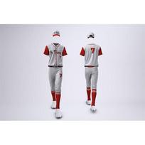 Youth Baseball Jersey Set Full Sublimation Print Team Training Uniforms Sports M white