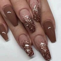 Hot-selling gentle Jindian nail art long gradual change glitter wear armor extension removable nail