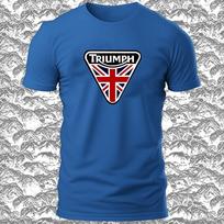 RETAIS Triumph Motorcycles Logotipas Juokingi Marškinėliai PAGAMINTA JAV Unisex Marškinėliai XXXL gray