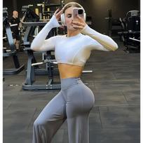 Hot-Selling Quick-Dry Butt-Lifting Slimming Wide Leg Yoga Pants for Women Extra Large juoda