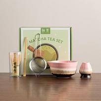 5 vnt. Japoniškas matcha arbatos rinkinys Matcha dubenėlis Bambukinis plaktuvas Samtelis Tradicinis arbatos ruošimo rinkinys Dovanų dėžutė D