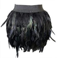 Hot Selling Festival Party Multicolor Feather Skirt Ball Gown XS/S (63-96 cm) gray