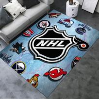 NHL kilimas svetainei, miegamajam, namų sofos dekoravimui, vaikų žaidimų neslystantis grindų kilimėlis 40x60cm( 15x23in ) black