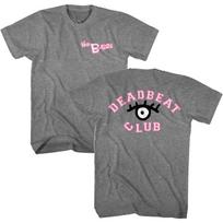 The B-52's Deadbeat Club Graphite Heather Adult T-Shirt 140 gray