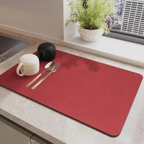 Water Absorbent Kitchen Countertop Mat - Draining & Drying for Cups and Dishes, Heat Insulation Pad, Coffee Machine Mat. 30 x 40 cm