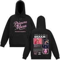Omar Courtz Primera Musa Album Tour Merch Sweatshirts Men Women Long-sleeved Comfort Pullovers Autumn Winter Casual Man Hoodie S juoda