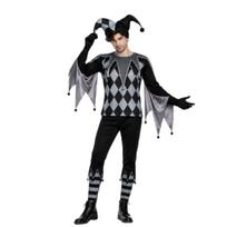 Cosplay new clown soul 1cos costume stage performance costume cosplay halloween M gray