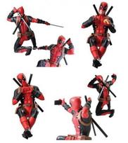 Takara Tomy Arts Deadpool kasdienis gyvenimas x Pilnas Gachapon kapsulės žaislų rinkinys SR+ Deadpool's 4, black