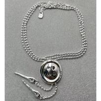 2023 UNOde50 European & American Best-Selling Geometric Button Necklace – Exquisite Romantic Women's Jewelry gray