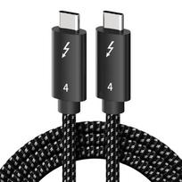 Thunderbolt 4 PD240W 5A Fast Charging 40Gbps Type C Monitor Cable Nylon Braid for Computer 8K60Hz Video Output USB4 Data Cable 0.5 m