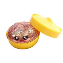 Squishy Stress Ball Toy: Cute Steamed Bun Fidget Toy with Glitter & Faces, Soft Squeeze Toy for Kids & Adults, Safe & Durable 1pcs