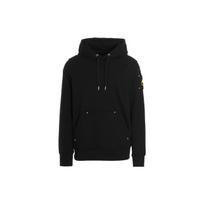 Moose Knuckles Logo-Plaque Drawstring Hoodie M32MS674G292 L black
