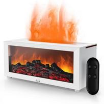 Aroma Diffuser Fireplace Oil Flame 7 Color Changing Lights Aromatherapy Air Diffuser Essential Oil Cool Mist Humidifier With Timer Remote balta