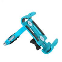 Metal Bicycle Motorcycle Phone Holder Cellphone Support Bike Stents Aluminum Alloy Phone Mount Blue(Non-rotatable) blue