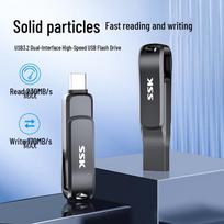 SSK Dual-Interface USB 3.2 Type-C Flash Drive 128GB