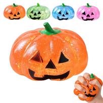 Halloween Pumpkin Squishy Stress Ball – Glitter Maltose Texture, New Creative Decompression Toy