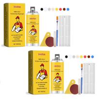 Plytelių ir akmens įtrūkimų taisymo rinkinys, porceliano, granito, marmuro taisymui, itin lipnūs įrankiai vonios plyšeliams, kriauklės įtrūkimams 2 pcs
