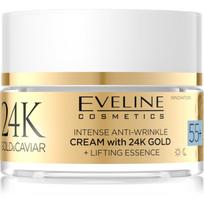Eveline Cosmetics 24k Gold & Caviar Cream with 24K Gold kremas nuo raukšlių 55+ 50 ml