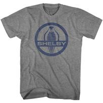 Carroll Shelby Motors Shelby Cobra Snake Logo Graphite Heather T-Shirt 4XL gray