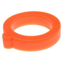 10 vnt. Silikoninių indelių tarpikliai Maisto sandėlio stiklainiai, sandarūs, nepralaidūs sandarikliai, žiedas 10pcs orange