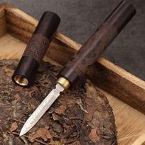 Kinijos arbatos peilio adata Yunnan Puer peilis Shu Shen neapdorotas Puerh arbatos pyragas Puer Erh kubelių pjaustytuvai plytų įrankiai Priedai 1PC black