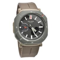 Casio Pro Trek Analoginis Skaitmeninis Išmaniojo Telefono Ryšys Pilkas Ciferblatas Tough Solar PRJ-B001-5 100M Unisex Laikrodis gray