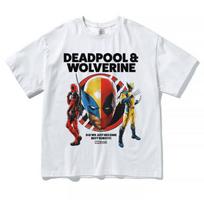 Deadpool  Wolverine 3 Cotton Men Women Tshirt Anime Movie Short Sleeve Tshirt Child Tee Boy Girl Big Size Tops Print Fashion 4XL white