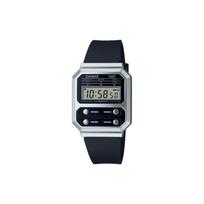 CASIO Unisex EDIFICE Black Watch A100WEF-1A A100WEF-1A Black Dial black