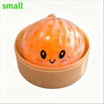 @Soft Maltose Dumpling Squishy: Transparent Colorful Squeeze Toy, Asmr Stress Relief Ball, Sensory Fidget Toy Adults