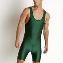 Mens Wrestling Singlet Compression Gym Workout Suit Quick Dry Running Athletic Wear Weightlifting Fitness Training Outfit 4XL beige