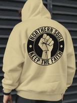 NORTHERN SOUL KEEP THE FAITH Men's Hoodie New Cool Street Style Printed Sweatshirt on the Back Free Style Tops for Autumn and Wint M black