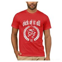 Sick Of It All NYHC Dragon Logo Fan T-Shirt S raudona