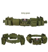 Taktinis Ronin diržų rinkinys: Reguliuojamas, Greitai atsegamas, Daugiafunkcinis lauko patruliavimui ir varžyboms. 85-125 cm (Adjustable) armijos žalia spalva