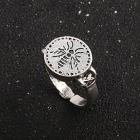 Game Dark Souls Ring Black Red Sapphire Vintage Style Ring Adjustable Metal Rings For Women Men Cosplay Jewelry Accessories Gift