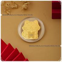 Gold 999 Lucky Cat Series 2mg Phone Sticker - Popular Live Broadcast Traffic Attraction With Gold and Acrylic Case