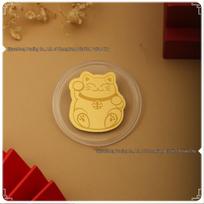 Gold 999 Lucky Cat Series 2mg Phone Sticker - Popular Live Broadcast Traffic Attraction With Gold and Acrylic Case brown