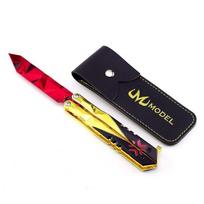 Valorant Champions Butterfly Knife Model, Game Replica Toy Weapon Collectible Desk Ornament for Fans black