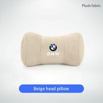 Automobilinės kėdutės zomšinė atminties putplasčio kaklo pagalvėlė galvos atrama BMW E46 E90 E60 F30 F10 E39 i3 i4 X1 X2 X3 X5 X4 X6 X7 M3 M4 M5 G30 G20 F1 pilkšvai balta