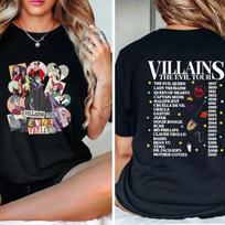 Summer Disney Evil Queen Graph Tshirt Mens Fashion Cotton Quality Casual Loose Short Sleeve Classic Unisex M gray