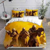3D HELLDIVERS 2 Patalynės Komplektai Antklodė Paklodė Užvalkalas Pagalvės Užvalkalas Vaikams Suaugusiems Namų Tekstilė 70x133cm 2pcs