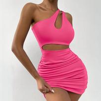 2026tk hot-selling women's clothing, European and American sexy dresses, spring and summer new single shoulder beautiful back slim skirt XL