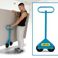 BITUXX plokščių transportavimo vežimėlis su rankena, iki 100 kg