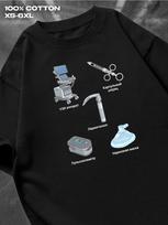 Anesthesiologist Print T-shirt L gray