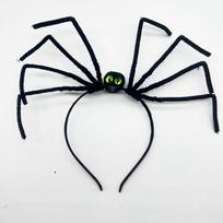 Plush Spider Halloween Headband Long Leg Halloween Party Decorations  Dressing Up Props B black