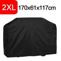 XS-XXXL kepsninės dangčiai, atsparūs vandeniui, lauko kepsninė, dujinė rūkykla, kepsninė 2XL black