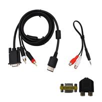 VGA High Definition Cable with 3.5mm to 2-Male RCA Adapter for  for DC DreamCast to VGA Monitor RCA Audio Adapter 1