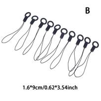 10Pcs/Pack Lanyard Lariat Cords Lobster Clasp Rope Keychains Hooks Mobile gray
