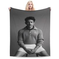 Jonathan Bailey Plush Blanket Girls Boys  Flannel Throw Blanket For Home Decor Soft Custom Quality Bedspread Birthday Gift 75x90cm