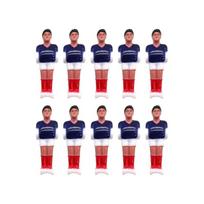 10Pcs Hard Plastic Soccer Foosball Man Small Foosball Table Soccer Figures Football Machine Action Figure Easy to Use